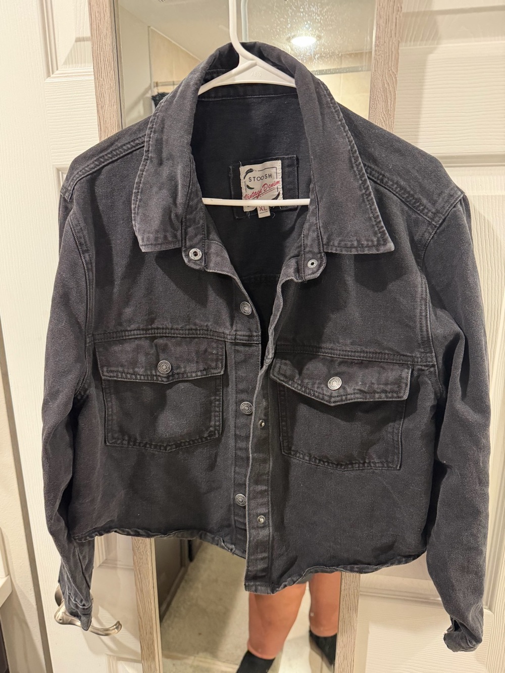 Stoosh Washed Charcoal Jean Jacket